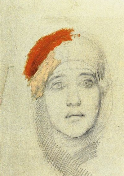 Study for the Virgin by Mikhail Aleksandrovich Vrubel
